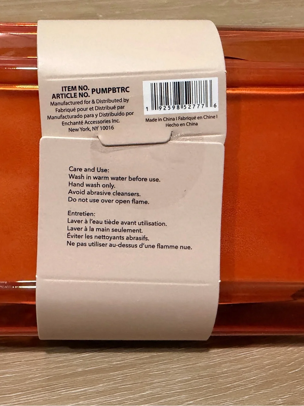 CWC - Orange Glass Pumpkin Butter Dish with Brown Stem Halloween thanksgiving